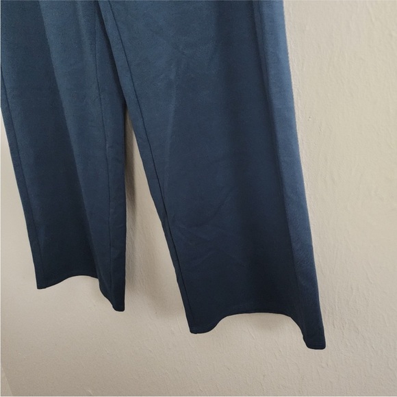 Eileen Fisher Navy Wide Leg Easy Fit Cropped Length Pant, new without tags - Picture 4 of 9